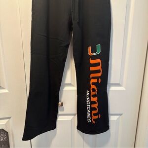 Miami Hurricanes Black Sweatpants